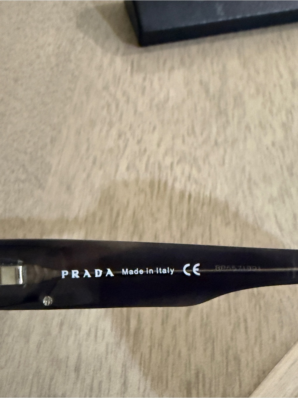 Prada Black Rectangular Eyeglass Frames with Original Case - Picture 4 of 8